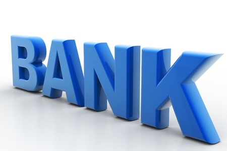 3d rendering of bank litter in white background	の写真素材