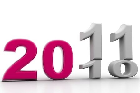 3d rendering of new year 2011の写真素材