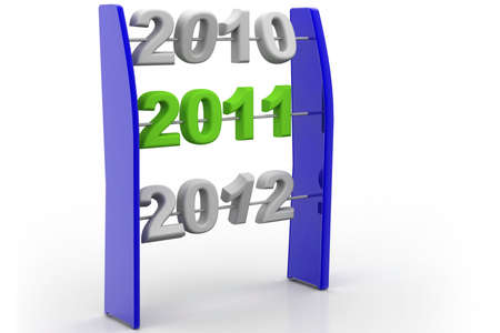 3d rendering of new year 2011