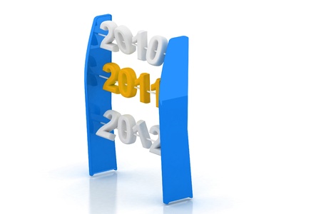 3d rendering of new year 2011