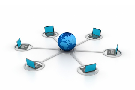 Computer network	の写真素材