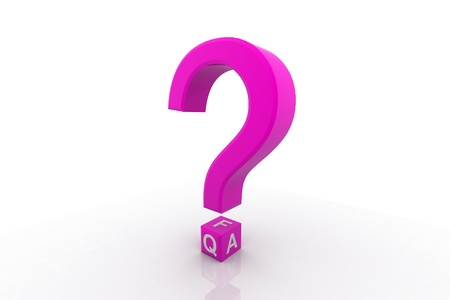 Frequently Asked Questions symbol isolated on white background	の写真素材