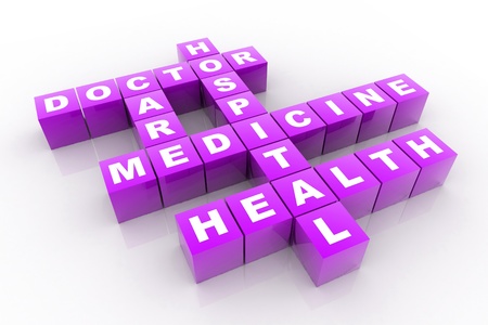 health (cubes word series)の写真素材