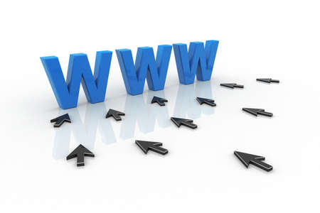 internet technology theme design in white background