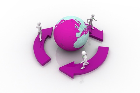 Global communication concept	の写真素材