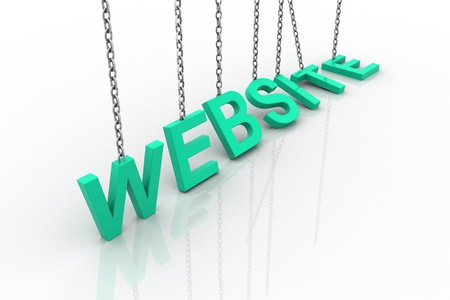 Internet Technology Concept website and chain.	