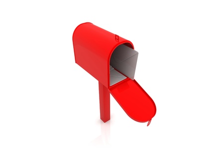 3d rendering of mail boxの写真素材