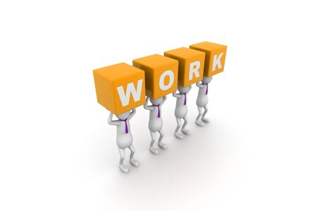 Teamwork. Concept. 3d illustration.の写真素材