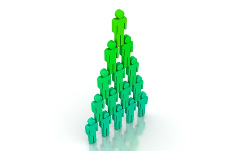 Symbol Man Pyramidの写真素材