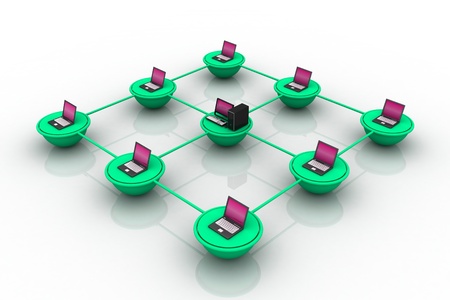 Network	の写真素材