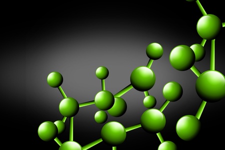 Digital illustration  of moleculeの写真素材