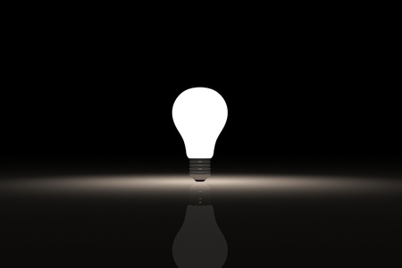   Bulb  in color backgroundの写真素材