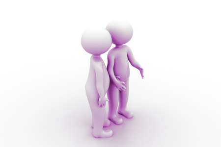 3d coupleの写真素材