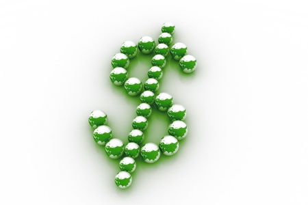 dollar and globeの写真素材