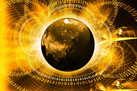  Concept of digital earth	の写真素材