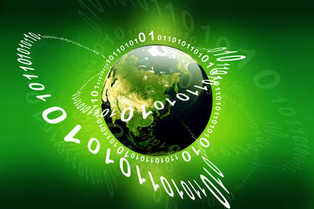  Concept of digital earth	の写真素材