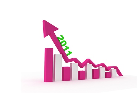 Graph for 2011の写真素材