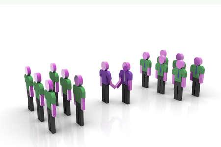 Teams cooperation	の写真素材