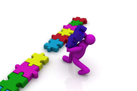 puzzles connectの写真素材