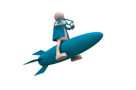 Rocket man with mail