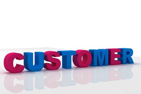 The word Customers	の写真素材
