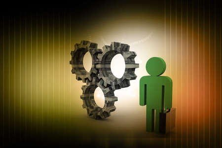 Business People in abstract background の写真素材