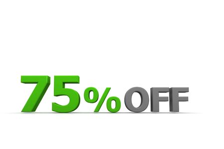 seventy five Percent Off