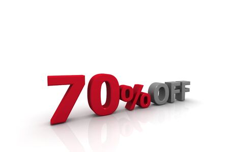 Seventy Percent Off	の写真素材