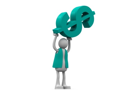 Raising the Dollarの写真素材