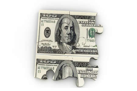 Money Puzzleの写真素材