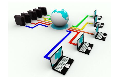 Global Computer Networkの写真素材