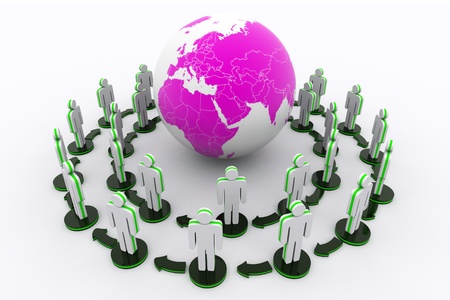 Global Network Conceptの写真素材