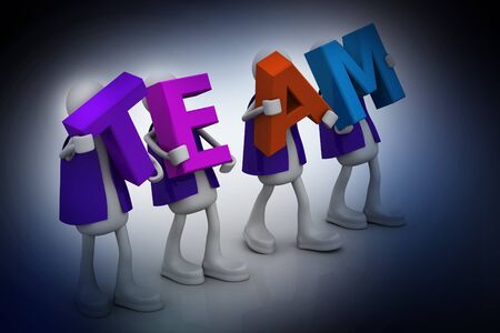 The team word	の写真素材