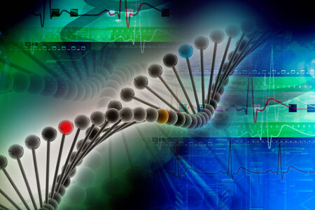Digital illustration of stethoscope in color backgroundの写真素材