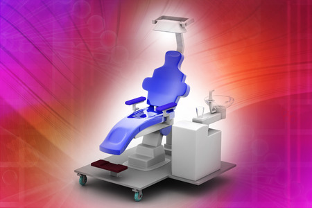 3d illustration dental chair  の写真素材