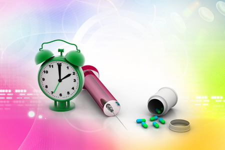 Medical Concept With Clockの写真素材