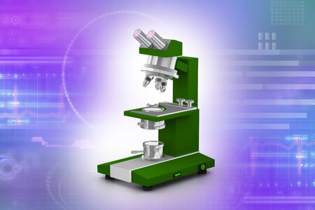 microscope isolatedの写真素材