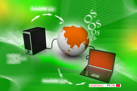Global computer networkの写真素材