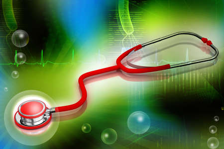 3d multi use  stethoscope in  white backgroundの写真素材