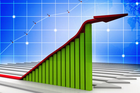 Growth graphの写真素材