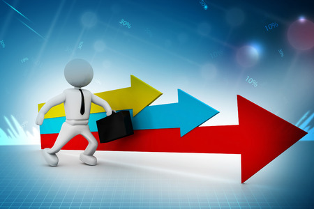 Movement direction to successの写真素材