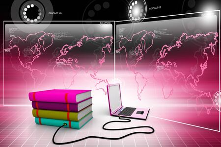 Internet libraryの写真素材