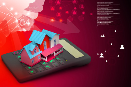 Real estate calculatorの写真素材