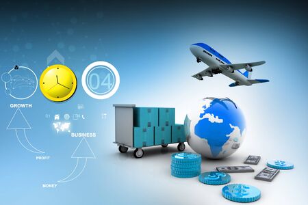 3d currency and globe
with airlineの写真素材
