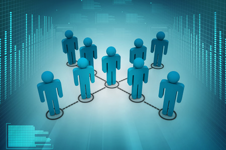 Business networkの写真素材