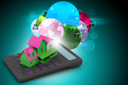 Real estate calculatorの写真素材