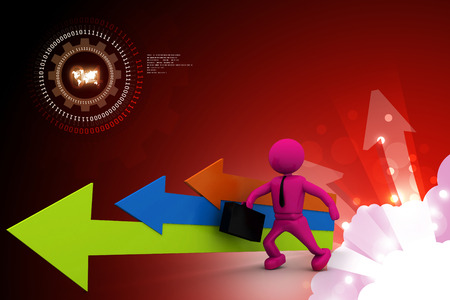 Movement direction to successの写真素材