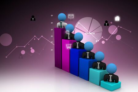 Business people, graphvvvvvの写真素材