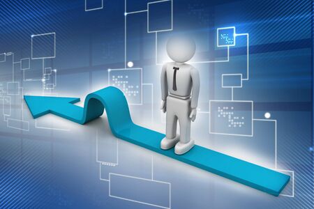 Men on arrow. Conceptual success
imageの写真素材