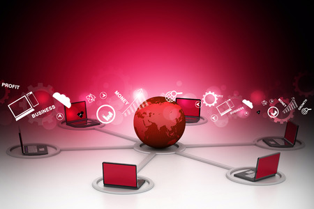 Computer networkの写真素材